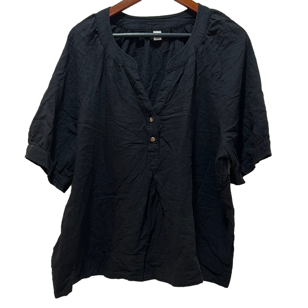 Old Navy Black short sleeve Top size XL GUC